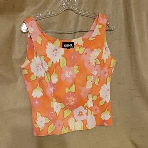 Kasper Women's Floral Orange Top